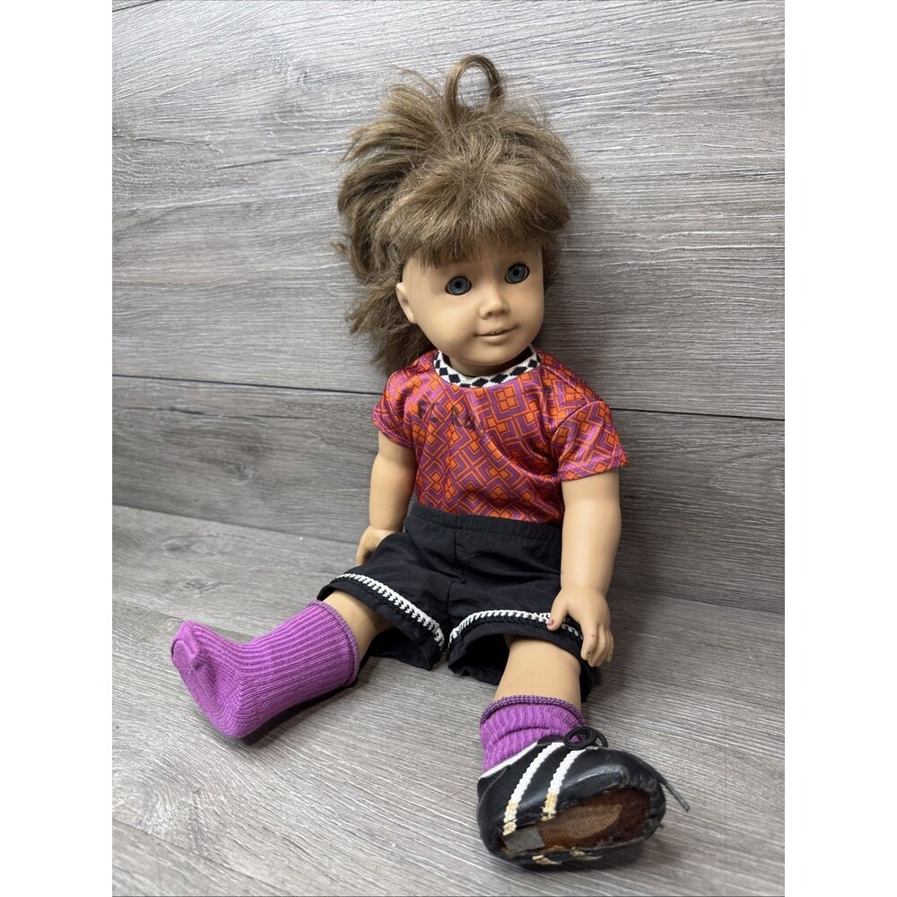 American Girl Doll GOT/ JLY #7 Pleasant Company Markings Brown Hair Blue Eyes